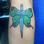 Mariposa: Jolyne Kujo. Un progetto di Illustrazione tradizionale, Disegno, Illustrazione digitale e Design di tatuaggi di Sebastian Robayo Melo - 16.12.2021