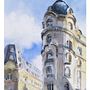 Mój projekt z kursu: Rysunek architektoniczny akwarelą i tuszem . Membuat sketsa, Menggambar, Lukisan Cat Air, Ilustrasi Arsitektur, Buku sketsa & Ilustrasi Tinta proyek oleh Leszek Błażewicz - 12.25.2021