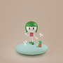 Mon projet du cours : Création de personnages kawaii en 3D avec Blender. Un projet de Illustration traditionnelle, Conception de personnages, Illustration numérique, Modélisation 3D , et Manga de danae_jauregui - 22.01.2022