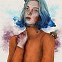 Mi Proyecto del curso: Retrato ilustrado con Procreate. Projekt z dziedziny Trad, c, jna ilustracja, Grafika wektorowa, Ilustracja c, frowa i Portret użytkownika sofiaguelvenzu - 26.01.2022