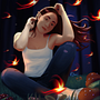 Firelight - My project in Character Digital Painting: Creating Magical Scenes course . Ilustrasi tradisional, Desain Karakter, Ilustrasi Digital, Gambar Digital, Dan Lukisan Digital proyek oleh Edmi - 01.30.2022