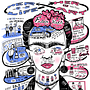 My project in Sketchnoting 101: Frida Kahlo . Ilustrasi tradisional, Konsultasi Kreatif, Huruf, Kreativitas, Menggambar, Pengembangan Portofolio, Komunikasi, Dan Huruf Tangan proyek oleh elenamarijuan - 02.21.2022