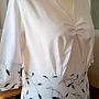 Draped Shirt with Mixed Materials. Fashion Design, Sewing, Patternmaking, and Dressmaking project by doris_pac - 02.09.2022