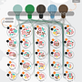 Book Character Counts Viz - My project in Effective Data Visualization: Transform Information into Art course . % Leah Khan tarafından hazırlanan Grafik Tasarım, Bilgi Tasarımı, Etkileşimli Tasarım, Ve İnfografikler projesi - 02.15.2022