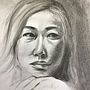 My project for course: Artistic Charcoal Portraiture: Creating Atmosphere. Traditional illustration, Fine Arts, Drawing, Portrait Drawing, Realistic Drawing, and Artistic Drawing project by Ruth Payne - 03.23.2022