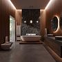 WOODEN BATHROOM. Un progetto di Interior design, Modellazione 3D e ArchVIZ di Ester Campos - 23.04.2022