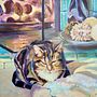 "Still Life with Cat" - My project for course: Contemporary Oil Painting Techniques . % Sheila Chapman tarafından hazırlanan Güzel sanatlar, Tablo, Yağlıbo, Ve a Resim projesi - 05.09.2022
