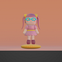 Mi proyecto del curso: Creación de personajes kawaii en 3D con Blender Larley. Un projet de Illustration traditionnelle, Conception de personnages, Illustration numérique, Modélisation 3D, Manga , et 3D de Larley Arostegui - 11.07.2022