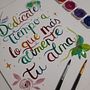 Mi proyecto del curso: Lettering con acuarelas metálicas Ein Projekt aus dem Bereich Lettering, Aquarellmalerei, H und Lettering von xiomaracastano - 03.08.2022