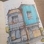 Casinha finepen e marcadores. Sketching, Drawing, Architectural Illustration, Sketchbook & Ink Illustration project by Elza Domingos - 08.07.2022