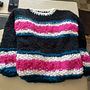 Mi proyecto del curso: Introducción al tejido de punto de prendas oversize. Un projet de Création d'accessoires, St, lisme, Art textile , et Tricot de Viviana Andrea Escudé - 24.08.2022