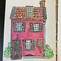 A Pink House in Charleston South Carolina. Un projet de Illustration traditionnelle, Architecture, Carnet de croquis, Esquisse  , et Dessin de Katie Cannon - 02.09.2022