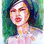 Woman with Short Hair in Pastel. Un progetto di Illustrazione tradizionale, Belle arti, Disegno, Disegno di ritratti e Disegno artistico di dodesign100 - 12.09.2022