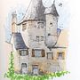 Mein Abschlussprojekt für den Kurs: Expressive Architekturskizzen mit Markern. Esboçado, Desenho, Ilustração arquitetônica, Sketchbook e Ilustração com tinta projeto de dominic_d - 02.10.2022