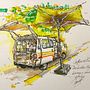 My project for course: Expressive Architectural Sketching with Colored Markers. Un progetto di Bozzetti, Disegno, Illustrazione architettonica, Sketchbook e Illustrazione con inchiostro di Jimmy Tan - 13.10.2022