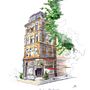 Buildings with Personality - Portfolio Images Ein Projekt aus dem Bereich Traditionelle Illustration von Carl Krupitzer - 14.10.2022