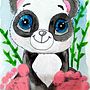 Panda baby foots. Un projet de Illustration traditionnelle de Vania Borisova - 26.10.2022