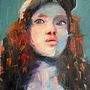 Mi proyecto del curso: Retratos contemporáneos al óleo . Ilustrație tradițională, Arte plastice, Pictura și Pictură în ulei de Joao Galindo G - 11.05.2022