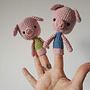 Mi proyecto del curso: Amigurumis: tejido de marionetas de dedo a crochet. Projekt z dziedziny Sz, dełkowanie, Amigurumi, Projektowanie postaci, Projektowanie zabawek, Kreat, wne zabaw i z dziećmi użytkownika Claudia Luque - 02.12.2022
