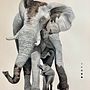 African Elephant Field Journal. Un proyecto de Pintura de Joe Shook - 20.12.2022