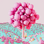 My pink tree. Un progetto di 3D, Animazione 3D, Modellazione 3D e Progettazione 3D di Giulia Ciurriero - 22.12.2022