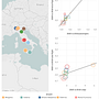 Italian flight difference during 2020 in comparison to 2018. Een project van Informatieontwerp, Interactief ontwerp, Multimedia y  Infographics van Stefano Caneva - 23.12.2022