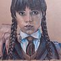 Wednesday mit Buntstiften . Desen și Desen de portret de isabella_ruprechter - 12.22.2022