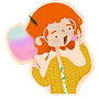 Stickcaramel. Ilustração tradicional projeto de paulin sangar - 05.01.2023