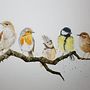 Mein Abschlussprojekt für den Kurs: Illustriere Vögel mit expressiven Aquarelltechniken. Traditional illustration, Watercolor Painting, Realistic Drawing, and Naturalistic Illustration project by kerstin13 - 01.31.2023