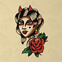 Mi proyecto del curso: Diseño de tatuajes estilo old school en Procreate Ein Projekt aus dem Bereich Traditionelle Illustration, Zeichnung, Digitale Illustration und Tattoodesign von Luis Angel Vázquez Guerra - 05.02.2023