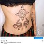 Meu projeto do curso: Tatuagem botânica com pontilhismo. Un progetto di Illustrazione tradizionale, Design di tatuaggi e Illustrazione botanica di jqstdiniz - 22.07.2022