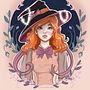 Halloween witch . % alessandra_ep tarafından hazırlanan Geleneksel illüstrasyon projesi - 02.14.2023