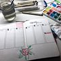 My project for course: Bullet Journaling: Illustrated Planning. Un progetto di Artigianato, Pittura ad acquerello, DIY, Management, produttività e Business di Silvia Stoller - 01.03.2023
