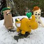 Los tres amigos . Un proyecto de Amigurumi de Martha Campuzano-Otero - 14.03.2023