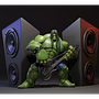 HULK METALHEAD Ein Projekt aus dem Bereich 3D und 3-D-Modellierung von Fanor Alexis Montaño Garcia - 06.03.2023
