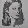 My project for course: Introduction to Portrait Drawing. Un proyecto de Bellas Artes, Dibujo a lápiz, Dibujo, Dibujo de Retrato, Dibujo artístico y Dibujo anatómico de Gabriela Quiñonez - 27.03.2023