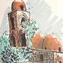 San Giovanni agli eremiti. Traditional illustration project by Nicola Accardo - 04.08.2023