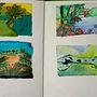 Mi proyecto del curso: Técnicas de ilustración para desbloquear tu creatividad. Un projet de Design , Illustration traditionnelle, Beaux Arts, Peinture, Créativité, Créativité avec les enfants , et Carnet de croquis de Jeannette Saavedra - 17.04.2023
