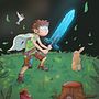 Mon projet du cours :  Illustration de personnages fantastiques de dessin animé . Ilustrasi tradisional, Desain Karakter, Ilustrasi Digital, Dan Gambar Digital proyek oleh thomsan - 04.26.2023