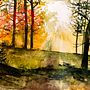 My project for course: Dreamy Watercolor Landscapes: Paint with Light. Un projet de Peinture , et Aquarelle de Olha Dovhan-Levytska - 04.05.2023