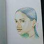 My project for course: Vibrant Portrait Drawing with Colored Pencils. Un projet de Dessin, Dessin de portrait, Carnet de croquis, Dessin aux cra , et ons de couleur de Lilija Markevič - 27.05.2023