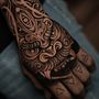Tatuaje oriental. Een project van Traditionele illustratie y  Tatoeageontwerp van Paula Alvarez Maya - 04.07.2023