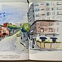 My project for course: Urban Sketching: Create Expressive Cityscapes. Een project van Schilderij,  Schetsen,  Tekening, Aquarelschilderen, Sketchbook y  Illustratie met inkt van amanda etches - 16.07.2023