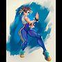 Chun Li. Traditional illustration project by David Maluf - 07.19.2023