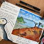 Carnet de voyage - aquarelle Ein Projekt aus dem Bereich Traditionelle Illustration, Aquarellmalerei und Sketchbook von clodeline - 01.08.2023
