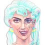 Mi proyecto del curso: Retrato ilustrado en acuarela. Un proyecto de Ilustración tradicional, Bellas Artes, Pintura, Dibujo, Pintura a la acuarela, Dibujo de Retrato y Dibujo artístico de Samantha Nuñez - 21.08.2023