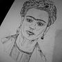 Frida Kahlo. Een project van  Tekening van Paolla Salles - 03.09.2023