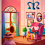 GRANDMA'S HOUSE - ILLUSTRATION. Projekt z dziedziny Tradycyjna ilustracja,  Manager artystyczny, Grafika edytorska i Ilustracja cyfrowa użytkownika Ana Katharine Frota - 05.09.2023