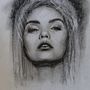 Mój projekt z kursu: Portret artystyczny węglem: tworzenie atmosfery. Ilustração tradicional, Artes plásticas, Desenho, Desenho de retrato, Desenho realista, e Desenho artístico projeto de Anna - 09.09.2023