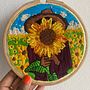 Jardim de Girassóis . Broderie de Eliana Nzualo - 10.31.2023